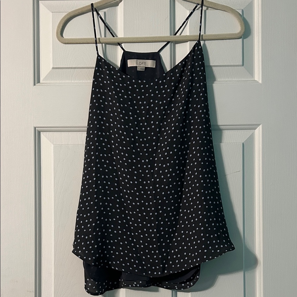 Polka Dot Ann Taylor Loft Tank Top